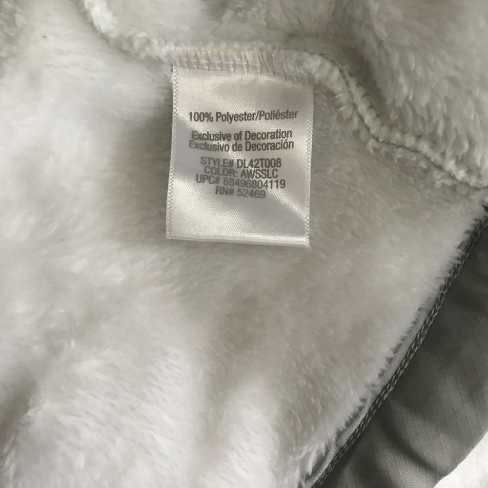 Danskin White Fleece Zip Jacket - Picture 3 of 7